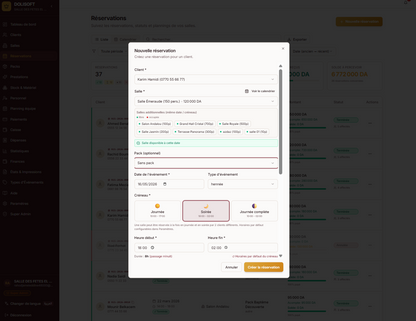 DOLISOFT — Le logiciel de Gestion des salles des fêtes