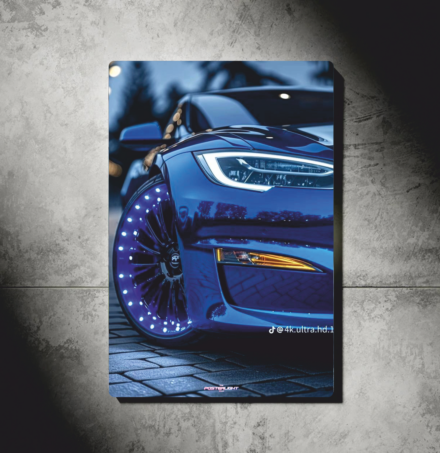 POSTER LUMINEUX TESLA