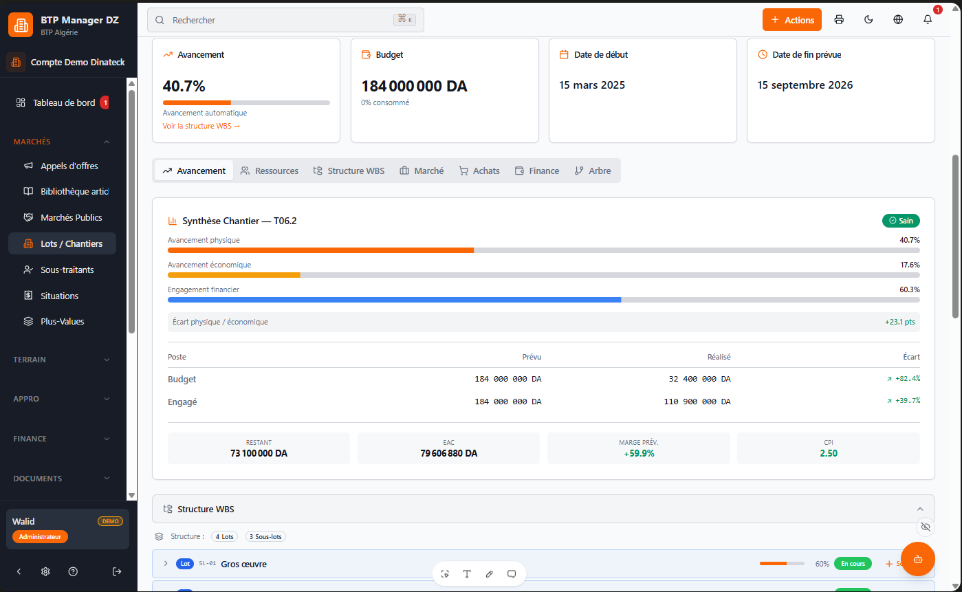 LOGICIEL BTP MANAGER PRO
