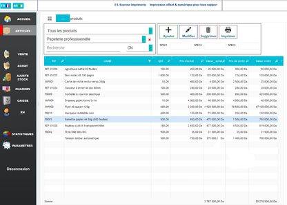 برنامج لتسيير المبيعات والطباعة  2025