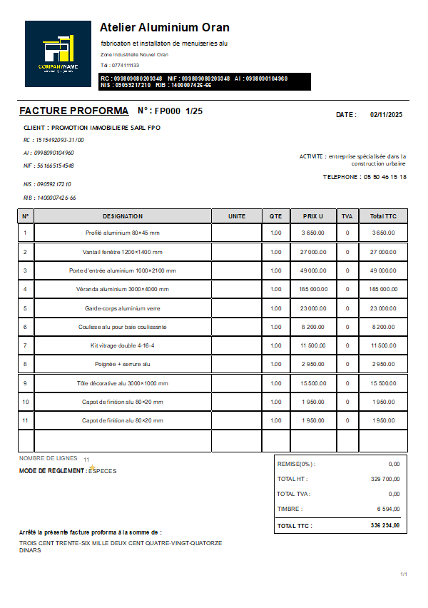 2025 برنامج لتسيير الورشات في الجزائر DOLISOFT PRO