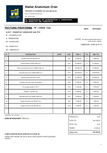 2025 برنامج لتسيير الورشات في الجزائر DOLISOFT PRO
